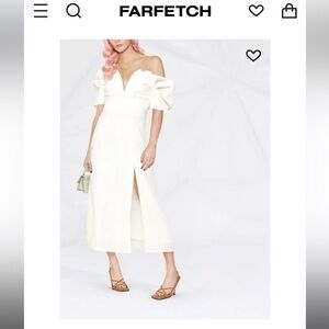 Cult Gaia muna puff-sleeves midi dress (sold out most places!)